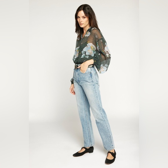 Joie Matilda Long Sleeve Silk Top - Picture 3 of 6